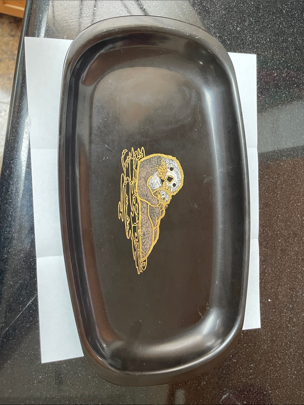 Vintage couroc tray
